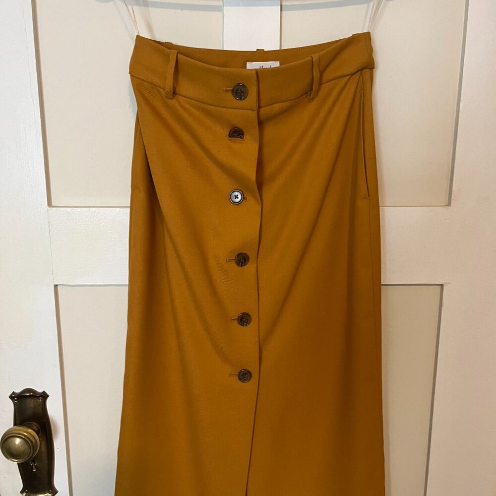 Wilfred mustard midi skirt - size 2